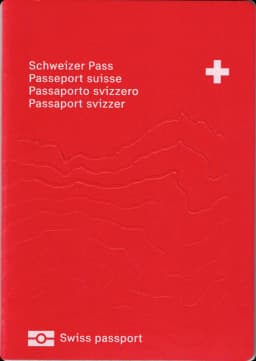 Switzerland passport cover