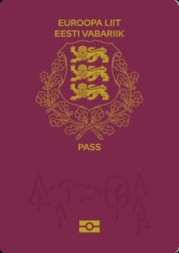 Estonia passport cover