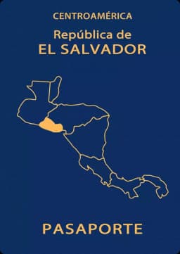 El Salvador passport cover