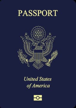 United States passport cover