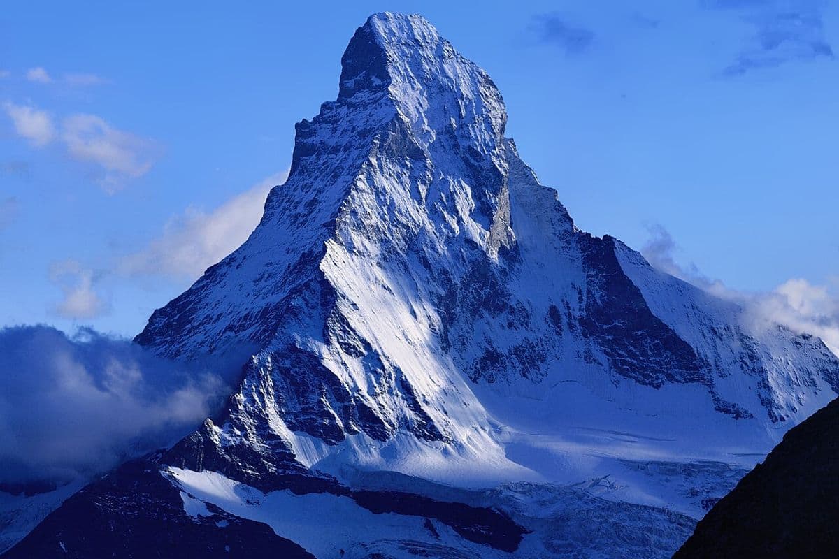 The Matterhorn seen from the Dom hut